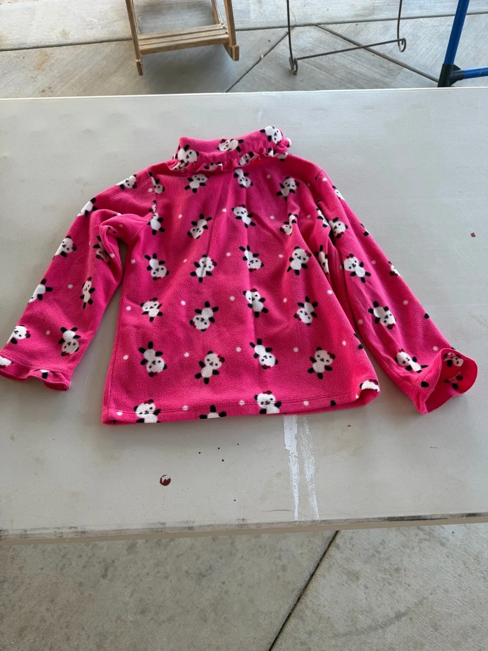 Gymboree Hot Pink Panda Fleece Pajama Set